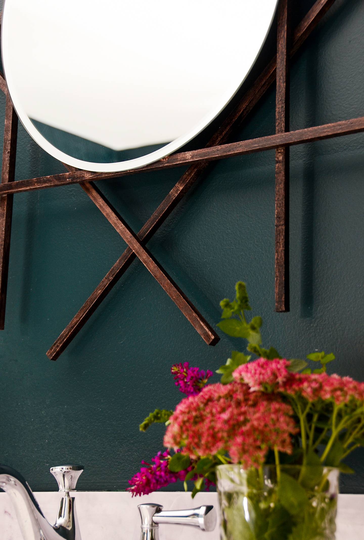 DIY Geometric Framed Mirror