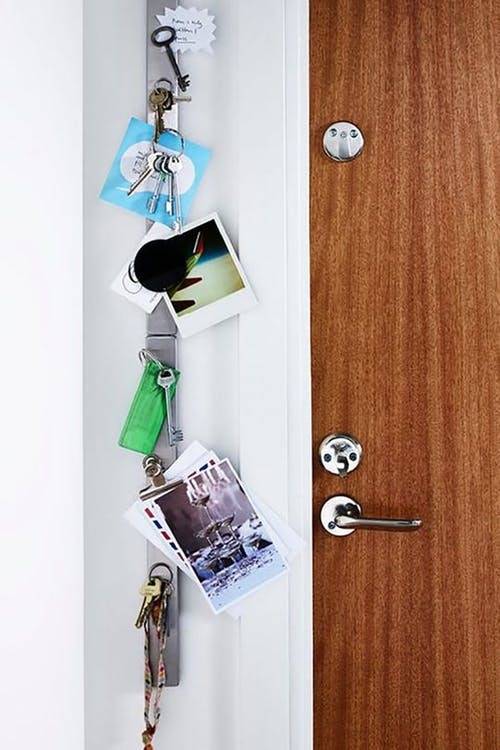 Organize your entryway with a magnetic knife strip