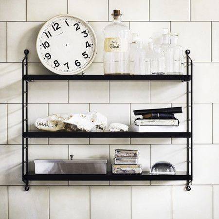 String shelves are a staple of Scandinavian style