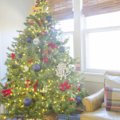 Turn a Storage Basket Into a Christmas Tree Basket Stand (Skirt)