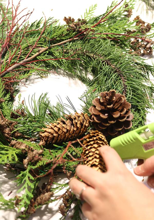 How To: Make a Found and Foraged Scandinavian Christmas Wreath on the Cheap