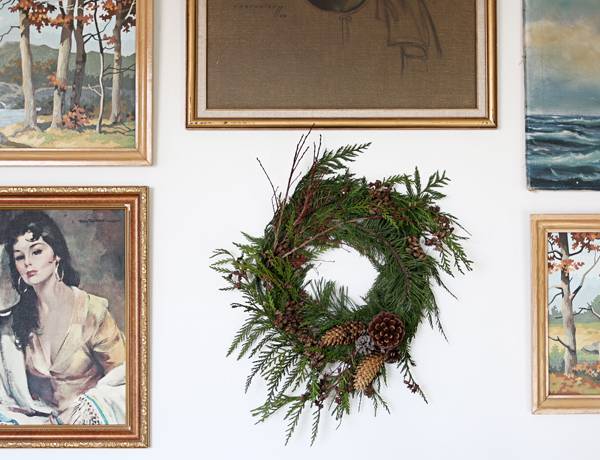 How To: Make a Found and Foraged Scandinavian Christmas Wreath on the Cheap