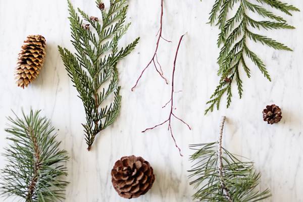 How To: Make a Found and Foraged Scandinavian  Christmas Wreath on the Cheap