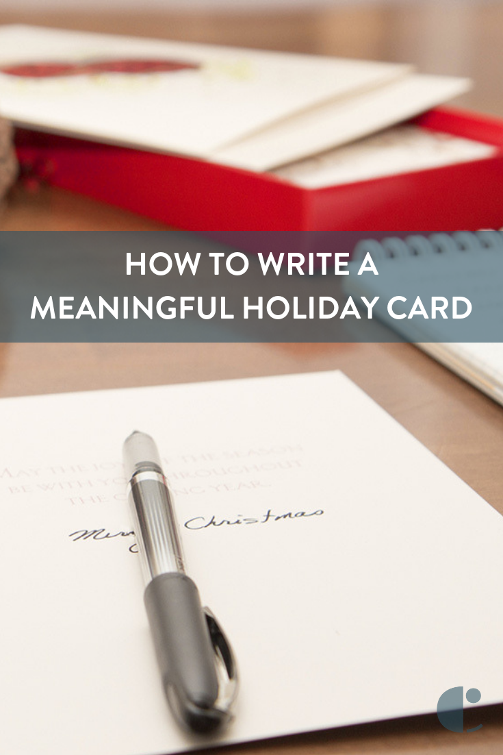 how to write a Christmas card