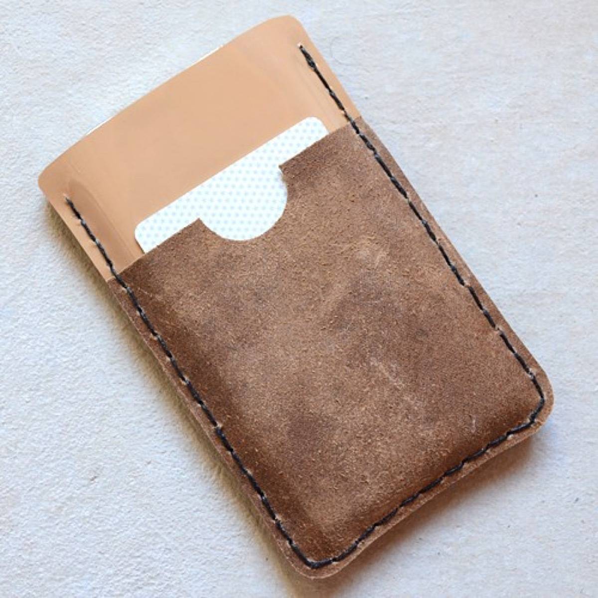 Leather iPhone wallet