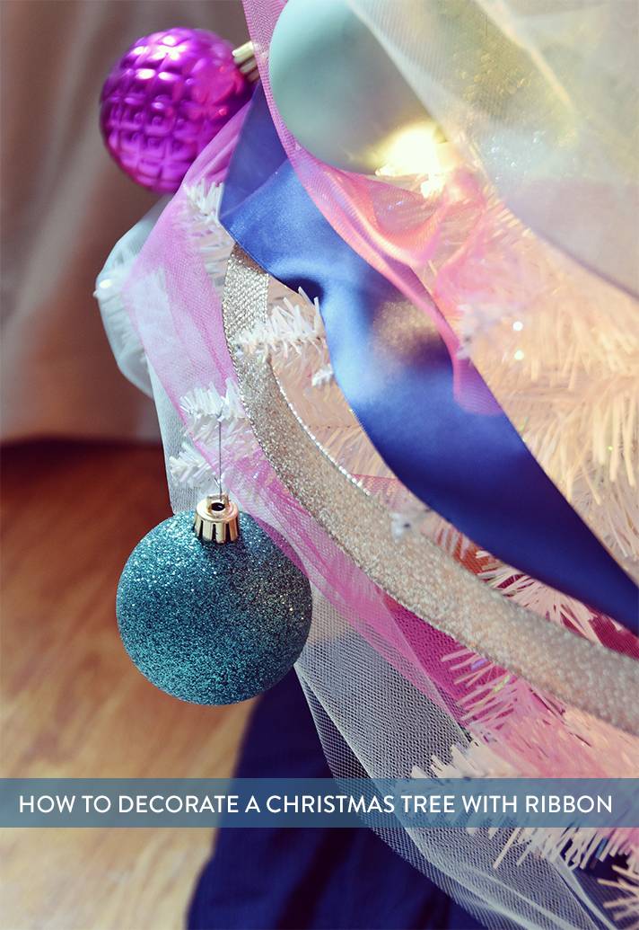 How To Decorate A Christmas Tree With Ribbon | Curbly #christmas #holiday #ribbon #nontraditional #unique