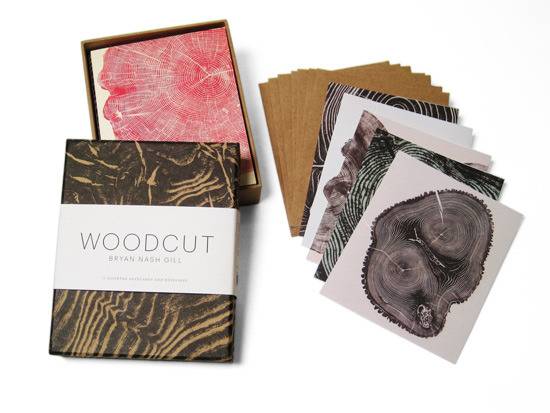 Woodcut notecards