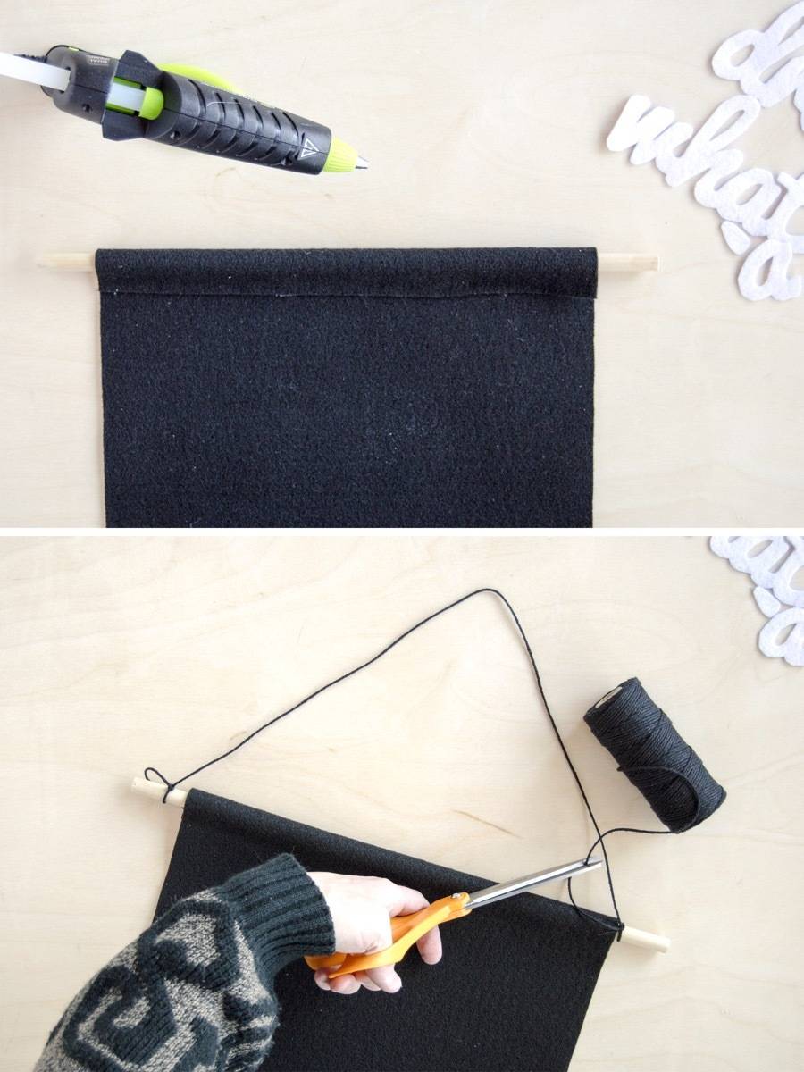 Step 3 | Felt banner for the new year