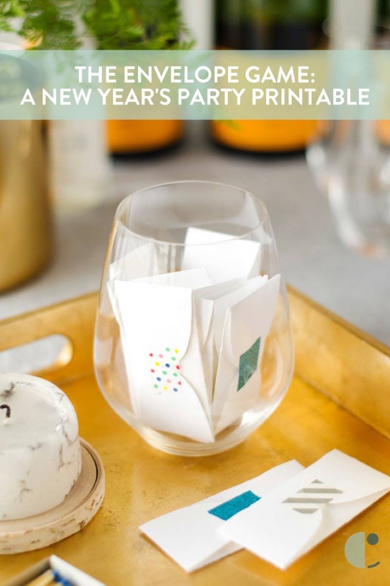 The Envelope Game: A printable parlor-style game to play at your new year's eve party