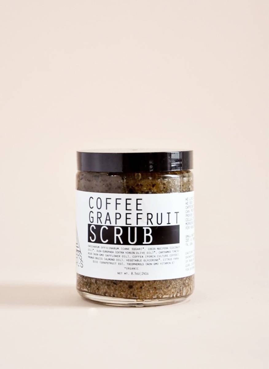 Coffee grapefruit body scrub