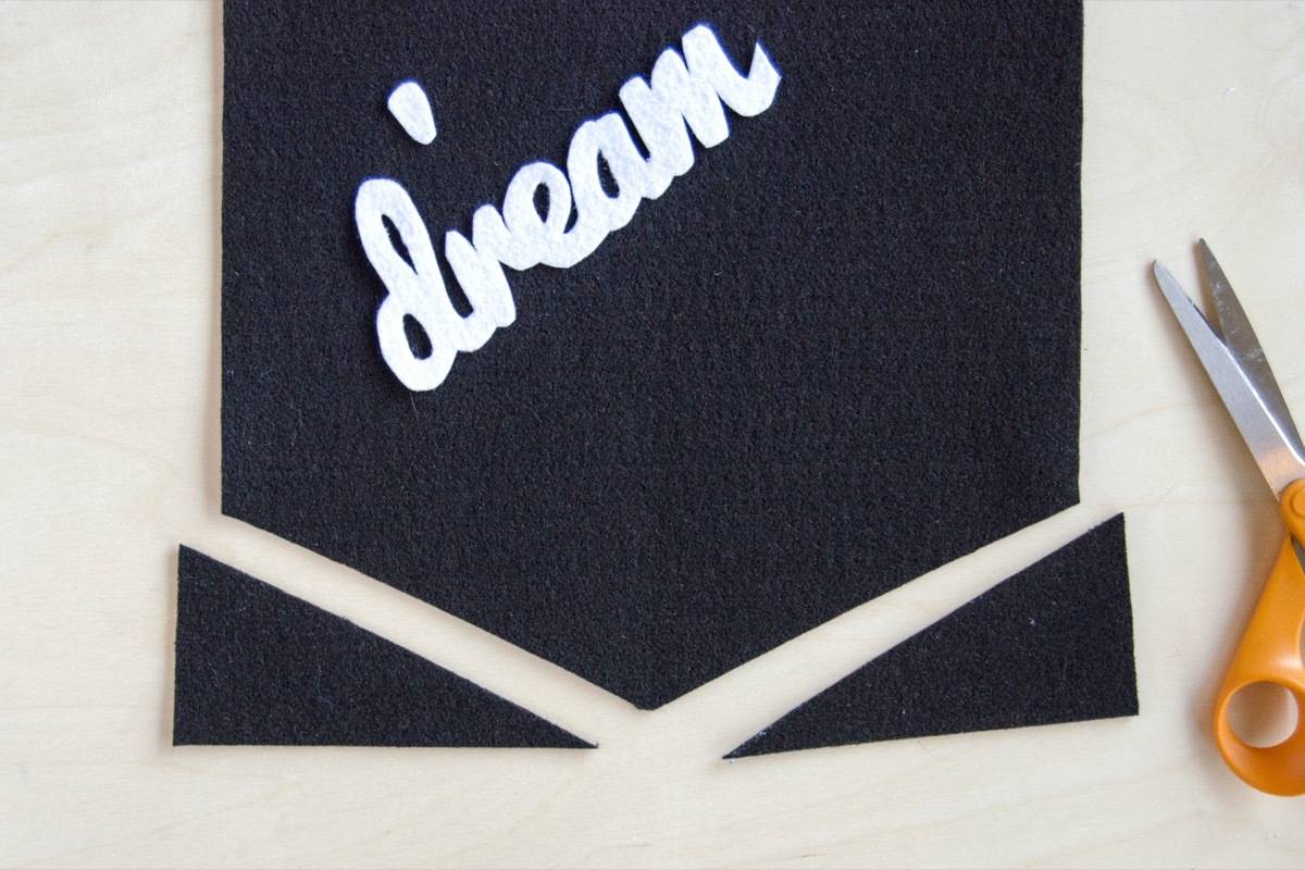 Step 3 | Felt banner for the new year