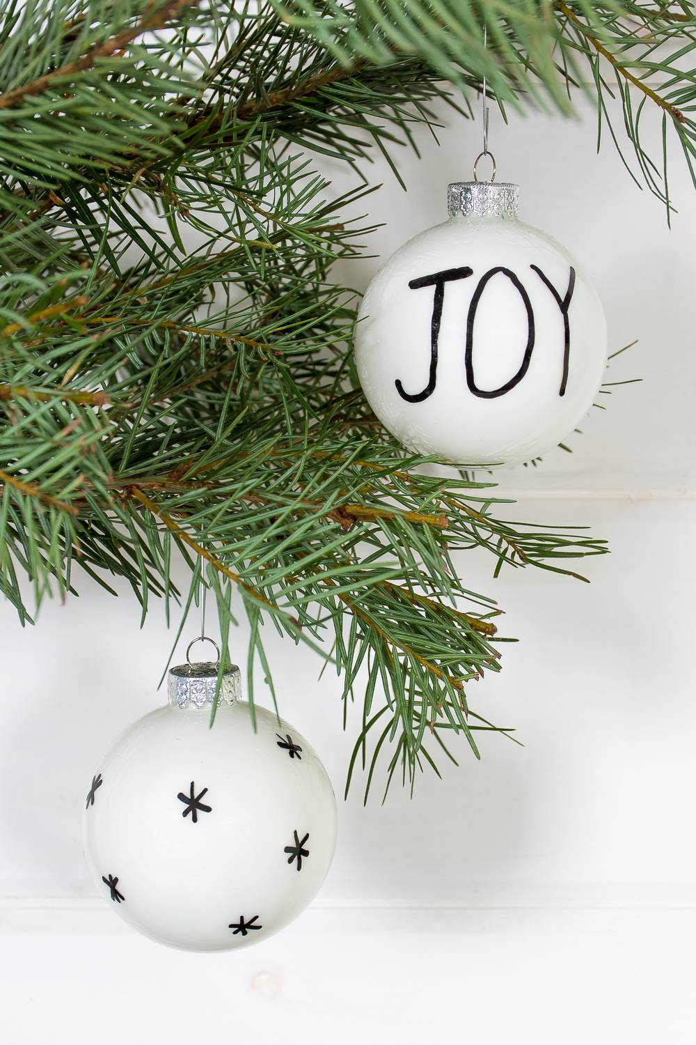 Scandi-style Christmas ornaments