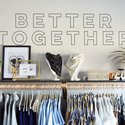 Better Together Vinyl Wall Decal Application