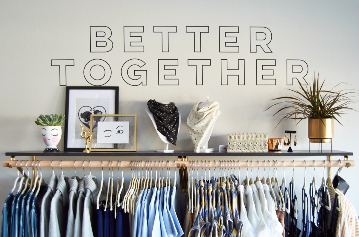 Better Together Vinyl Wall Decal Application