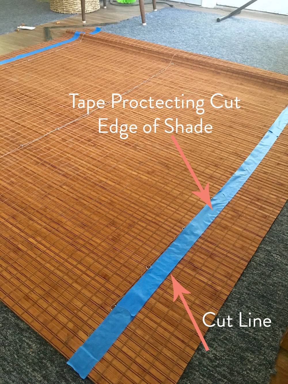 How To Cut Bamboo Roman Shade