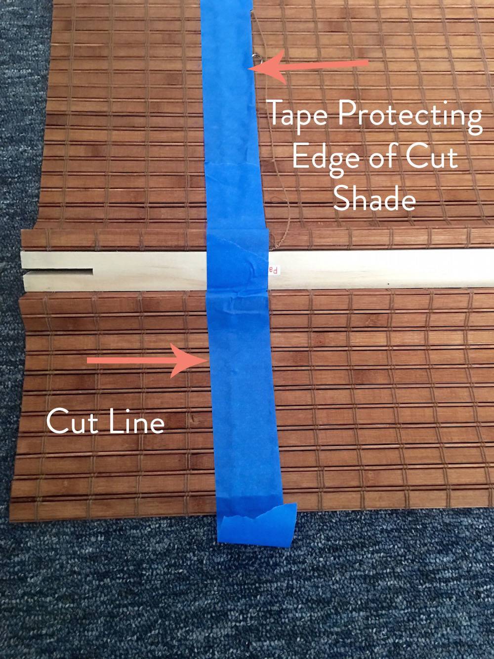 How To Cut Bamboo Roman Shade