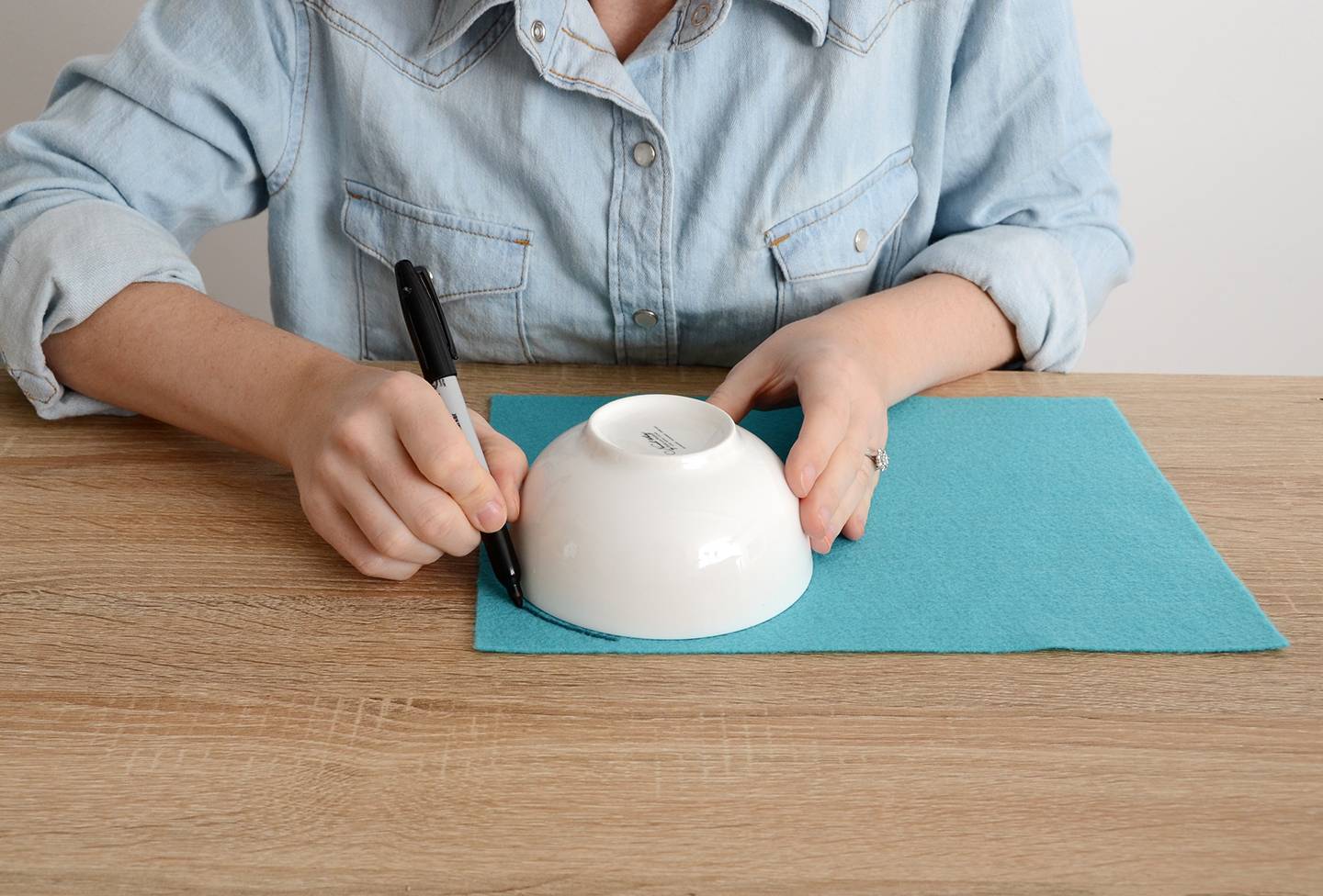 DIY No-Sew Felt Wine Glass Coasters