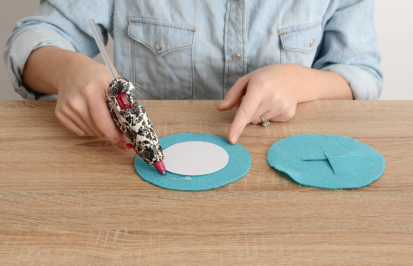 DIY No-Sew Felt Wine Glass Coasters