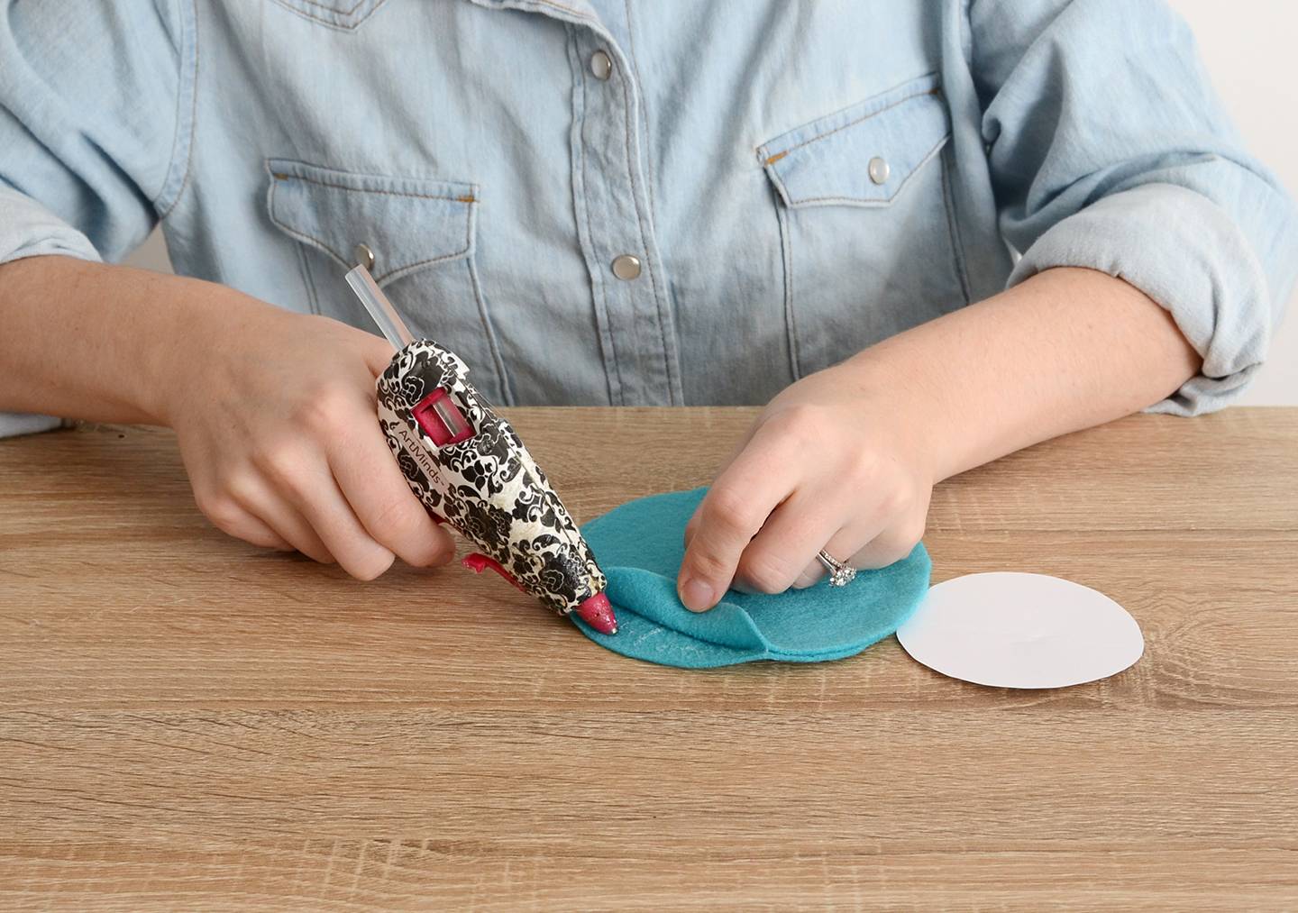 DIY No-Sew Felt Wine Glass Coasters