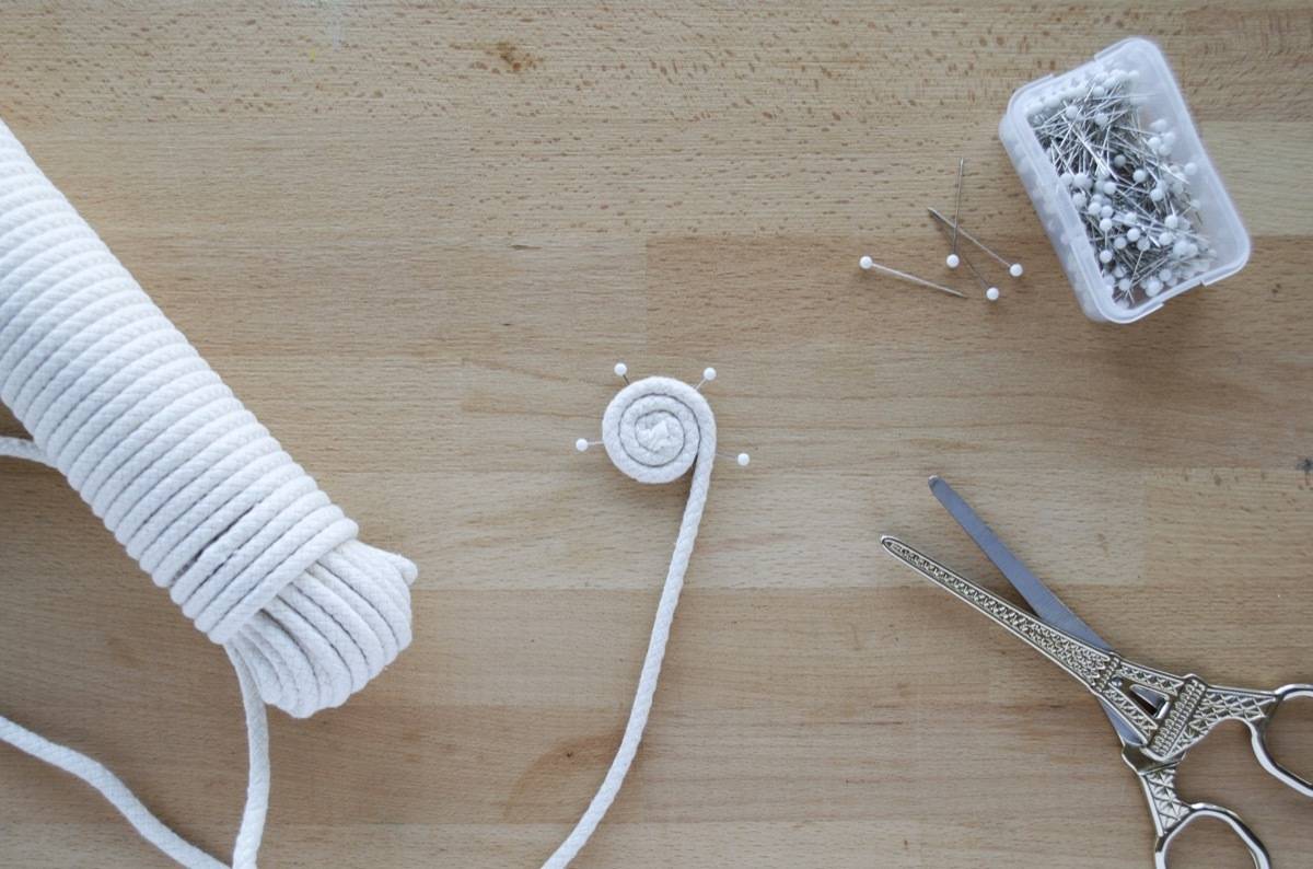 How to sew a cotton coil clothesline basket