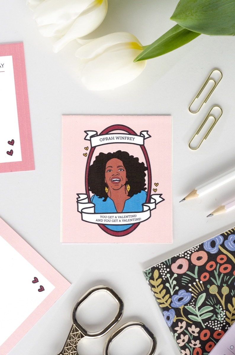 Printable Valentines featuring strong women throughout history