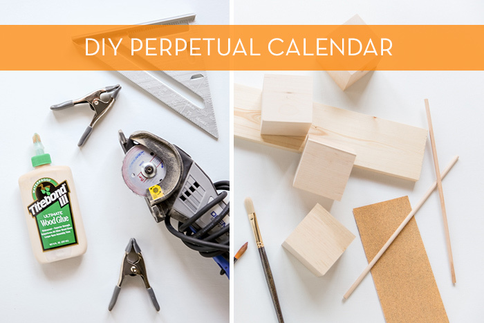Diy Giant Wood Block Calendar, How To Make A Perpetual Wooden Block Calendar