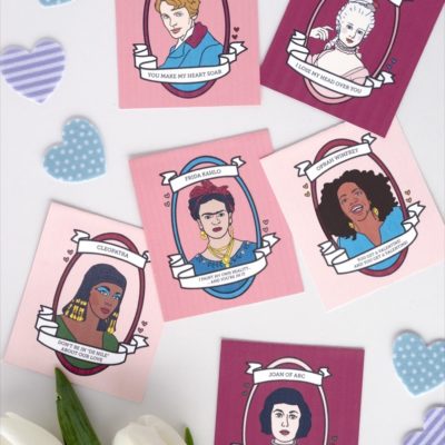 Important women of history printable valentines