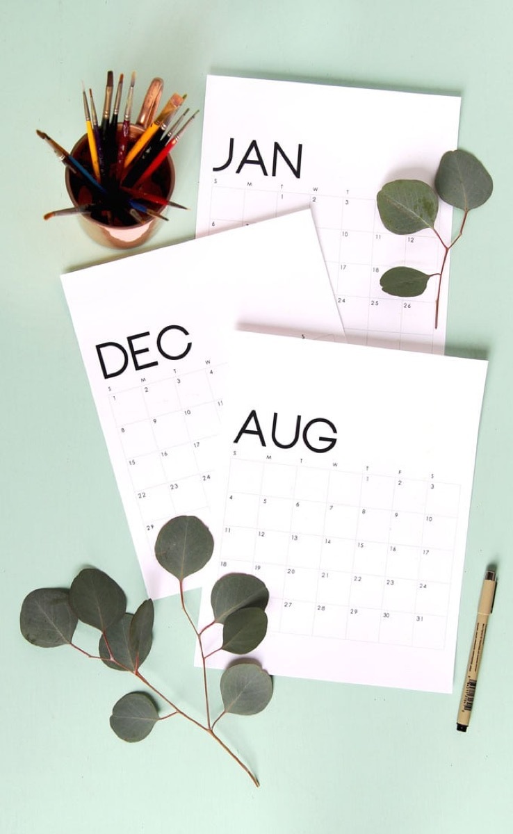 19 Gorgeous Free Printable Calendar ideas