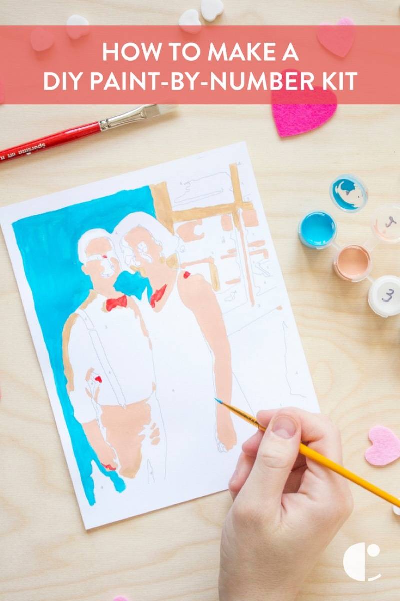 Happy Valentine's Day! We're making DIY paint-by-number kits to let our lovers know they're works of art!