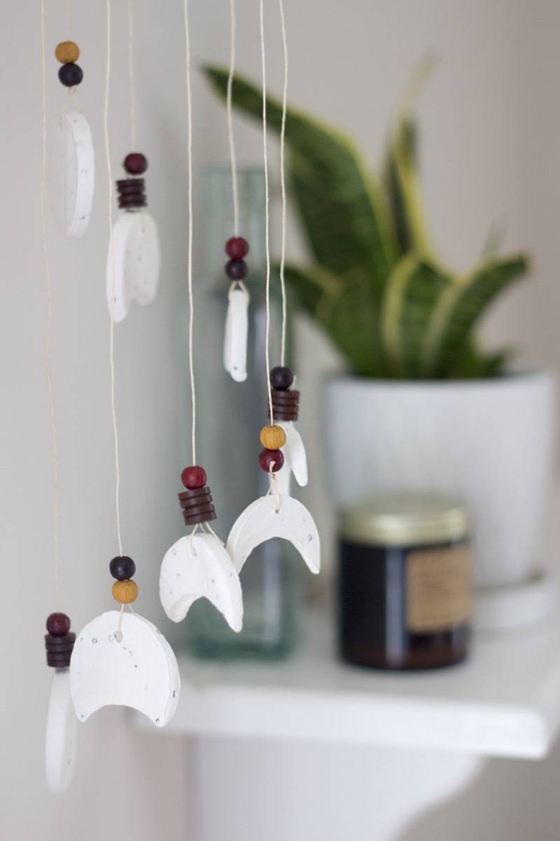 Lunar Wind Chime You Can Make!: Craft this Boho Wall Hanging