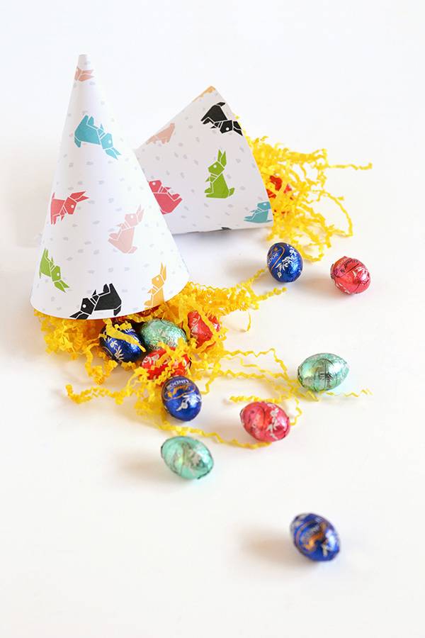 Printable easter cones
