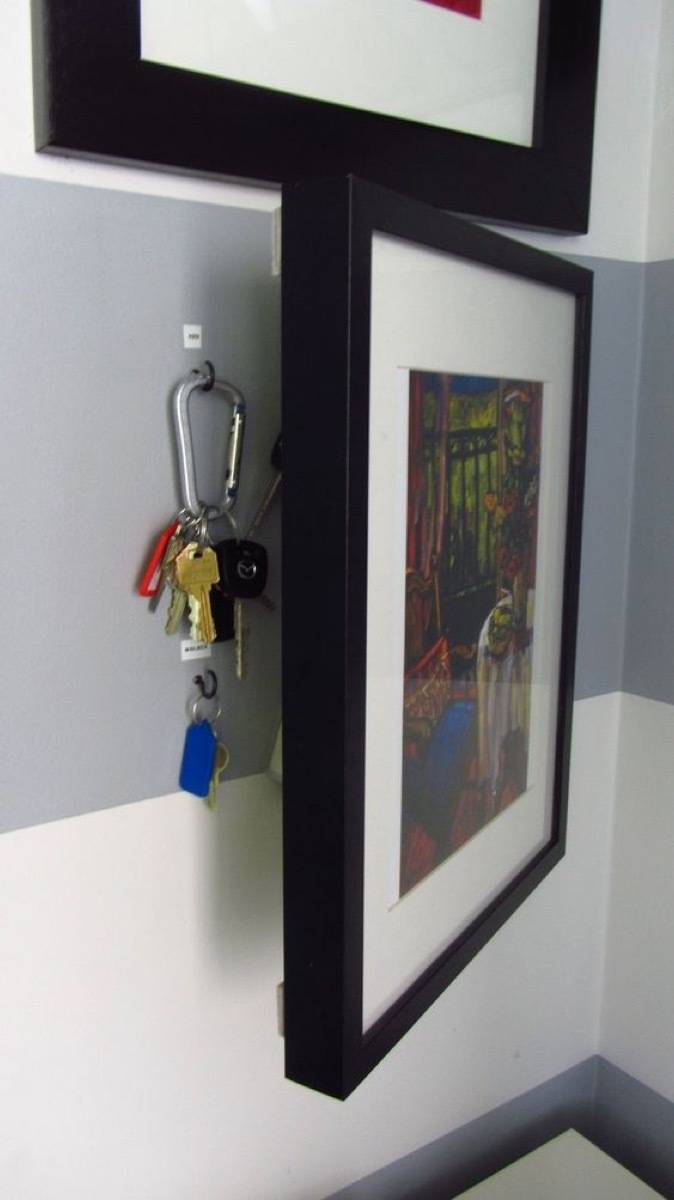Hidden Key Storage | 72 Organization Tips and Projects for Every Space in Your Home 