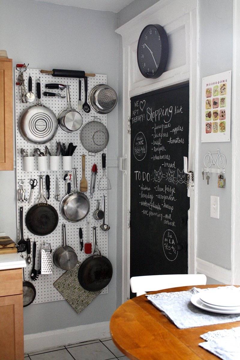 Create Vertical Space with a Kitchen Pegboard | 72 Organization Tips and Projects for Every Space in Your Home