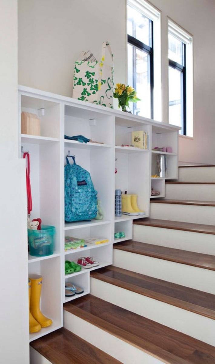 Over the Stairs Mudroom | 72 Organization Tips and Projects for Every Space in Your Home