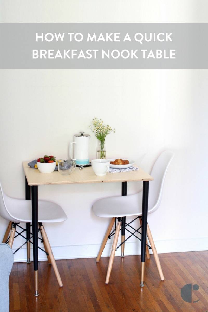 You can make this small dining table in under a day!