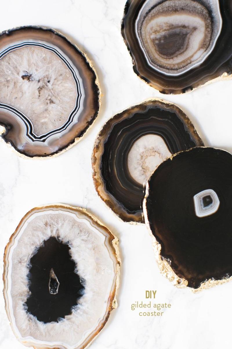 DIY Mother's Day Gift Ideas: Agate coasters