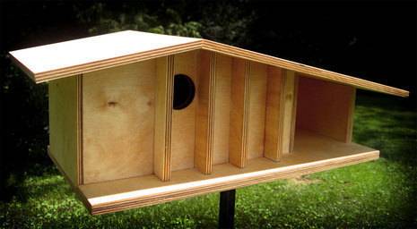 Mid century DIY birdhouse