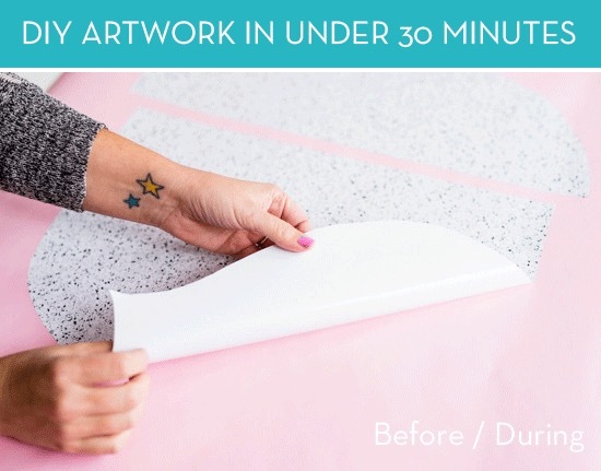 DIY Modern wall art in under 30 minutes