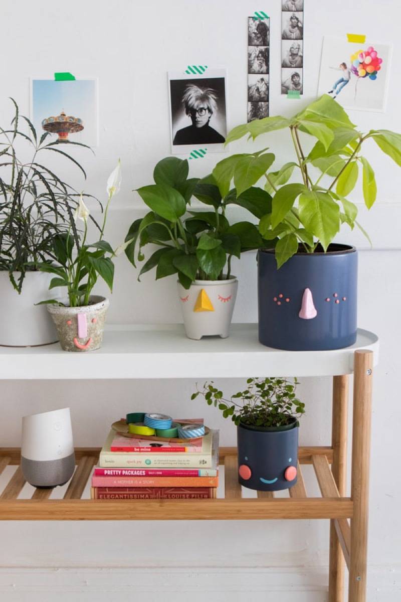 DIY Mother's Day Gift Ideas: Happy-faced planters