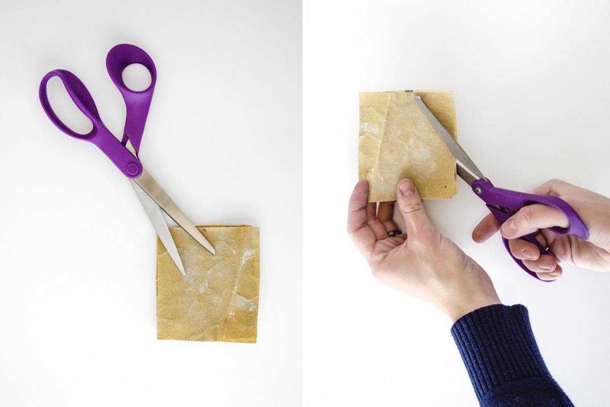 How to sharpen scissors at home: Using sandpaper