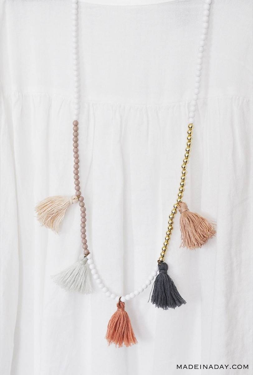 DIY Mother's Day Gift Ideas: Tassel necklace