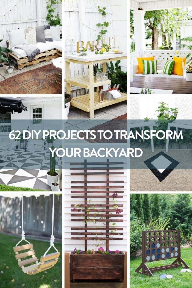 Ready to get your backyard in order? We've rounded up 62 outdoor DIY projects to help you get out in the sunshine