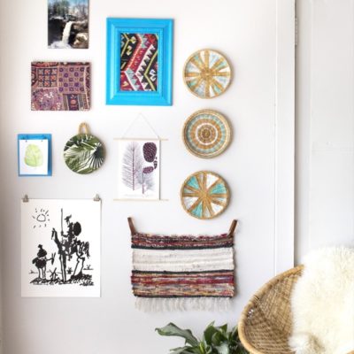 Gallery wall made from thrifted items!