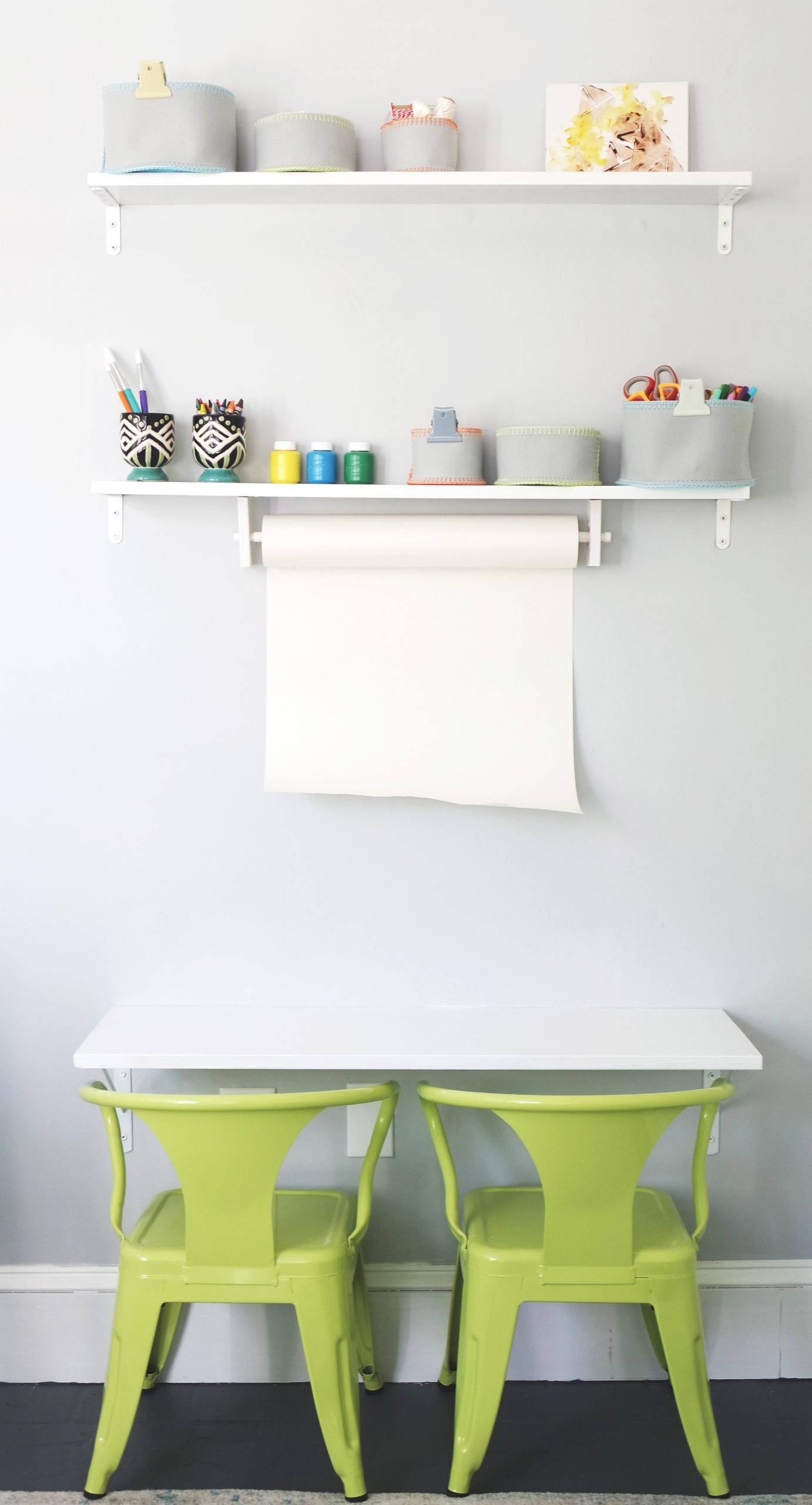 Playroom reveal - a desk for a little artist.