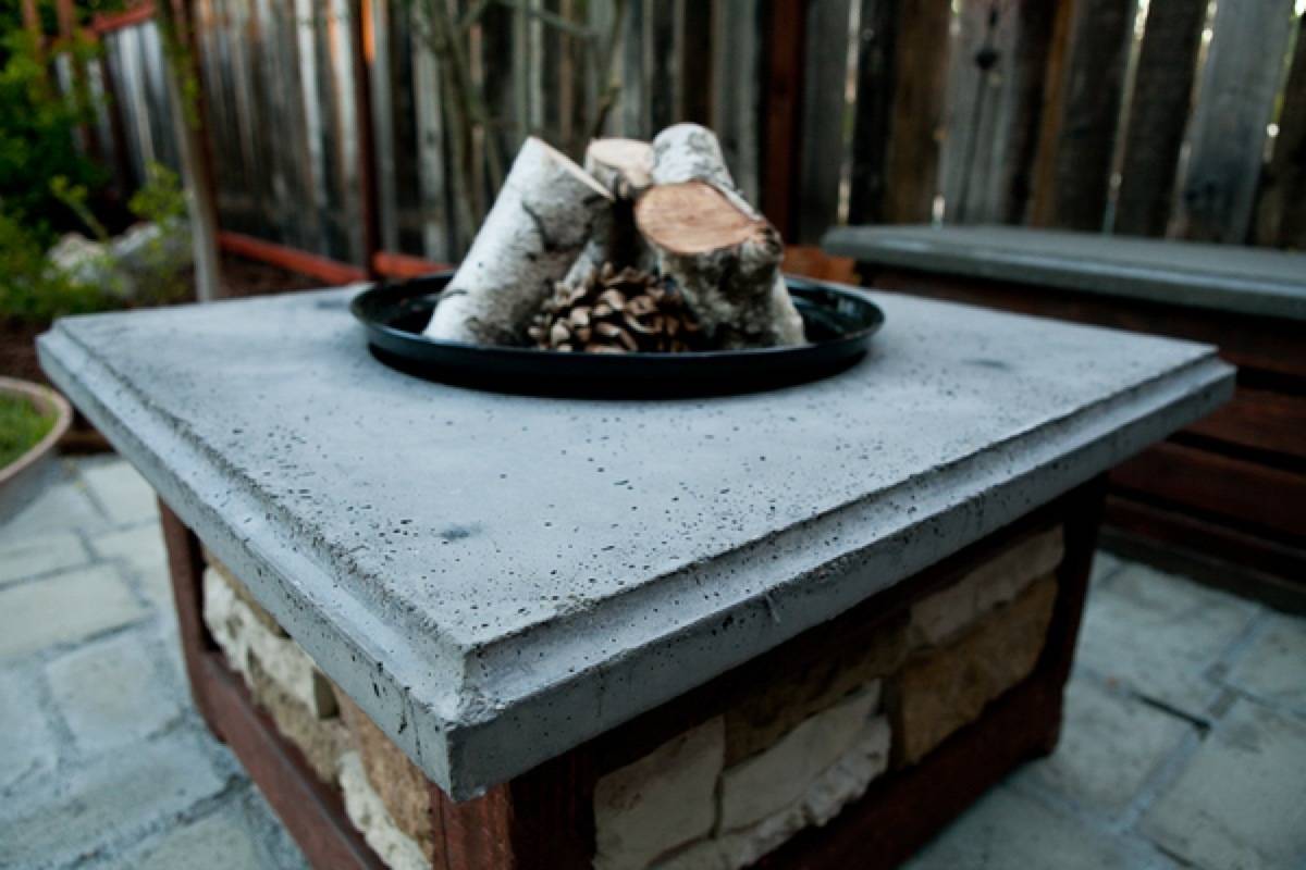 62 DIY Projects to Transform Your Backyard: Built-to-last concrete fire pit