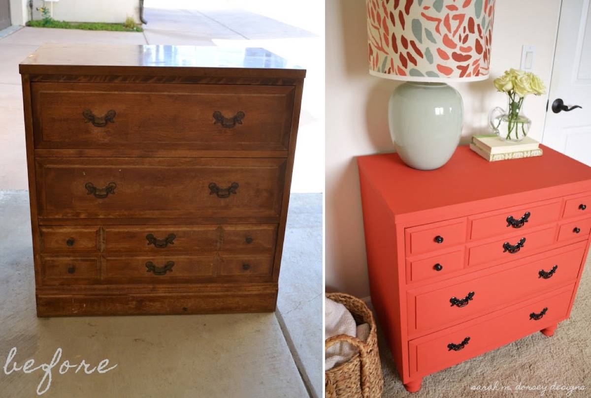 67 Furniture Makeovers That'll Totally Inspire You: Dresser makeover via Sarah M. Dorsey Designs