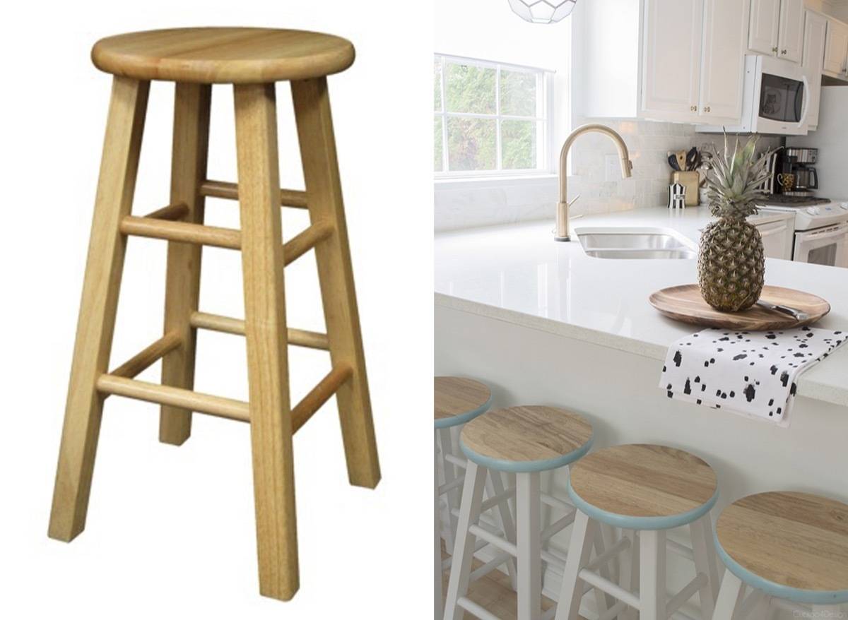 67 Furniture Makeovers That'll Totally Inspire You: Stool makeover via Cuckoo 4 Design