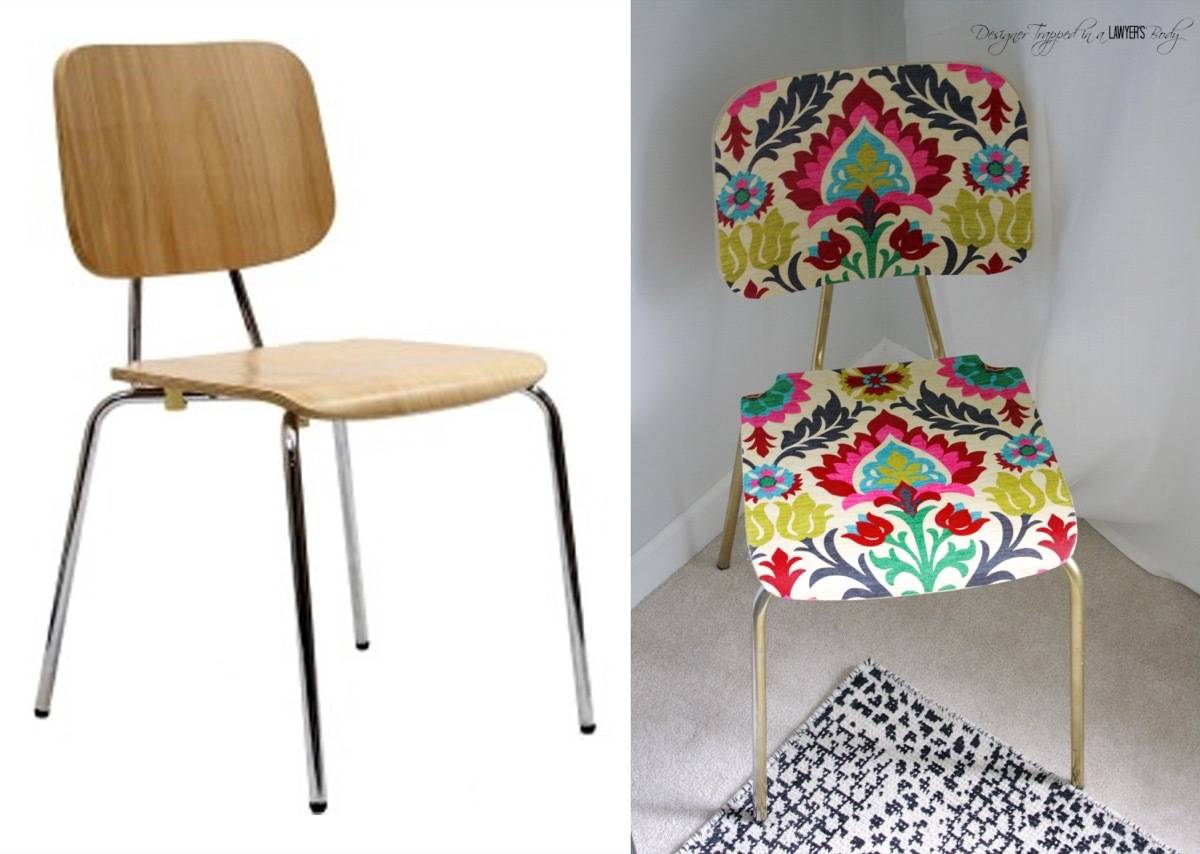 67 Furniture Makeovers That'll Totally Inspire You: Chair makeover via All Things Thrifty