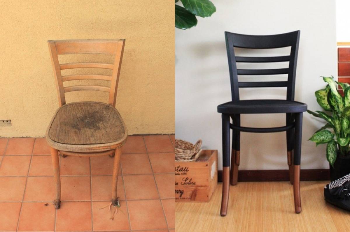 67 Furniture Makeovers That'll Totally Inspire You: Chair makeover via HouseNerd