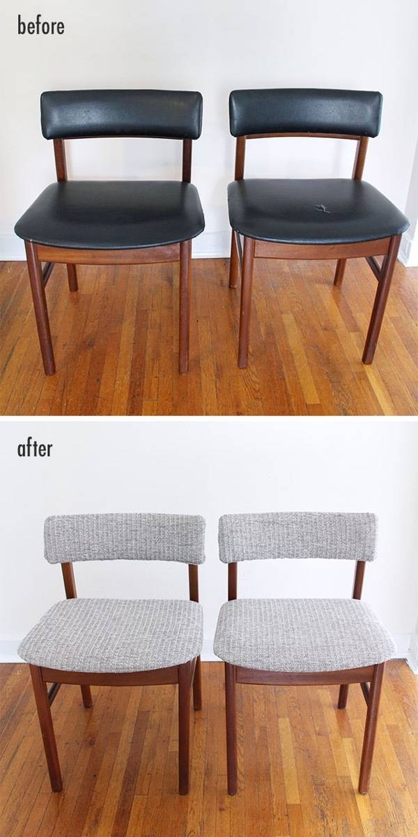 67 Furniture Makeovers That'll Totally Inspire You: Chair makeover via We Can Make Anything